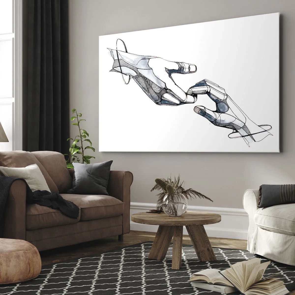 Quadro em tela - Um bom gesto - 100x70 cm