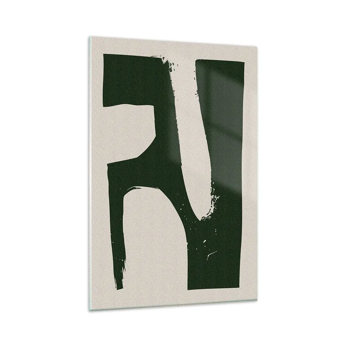 Quadro em vidro - Baías de branco - 80x120 cm