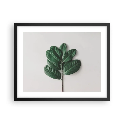 Pôster com moldura preta - Desenho da própria natureza - 50x40 cm