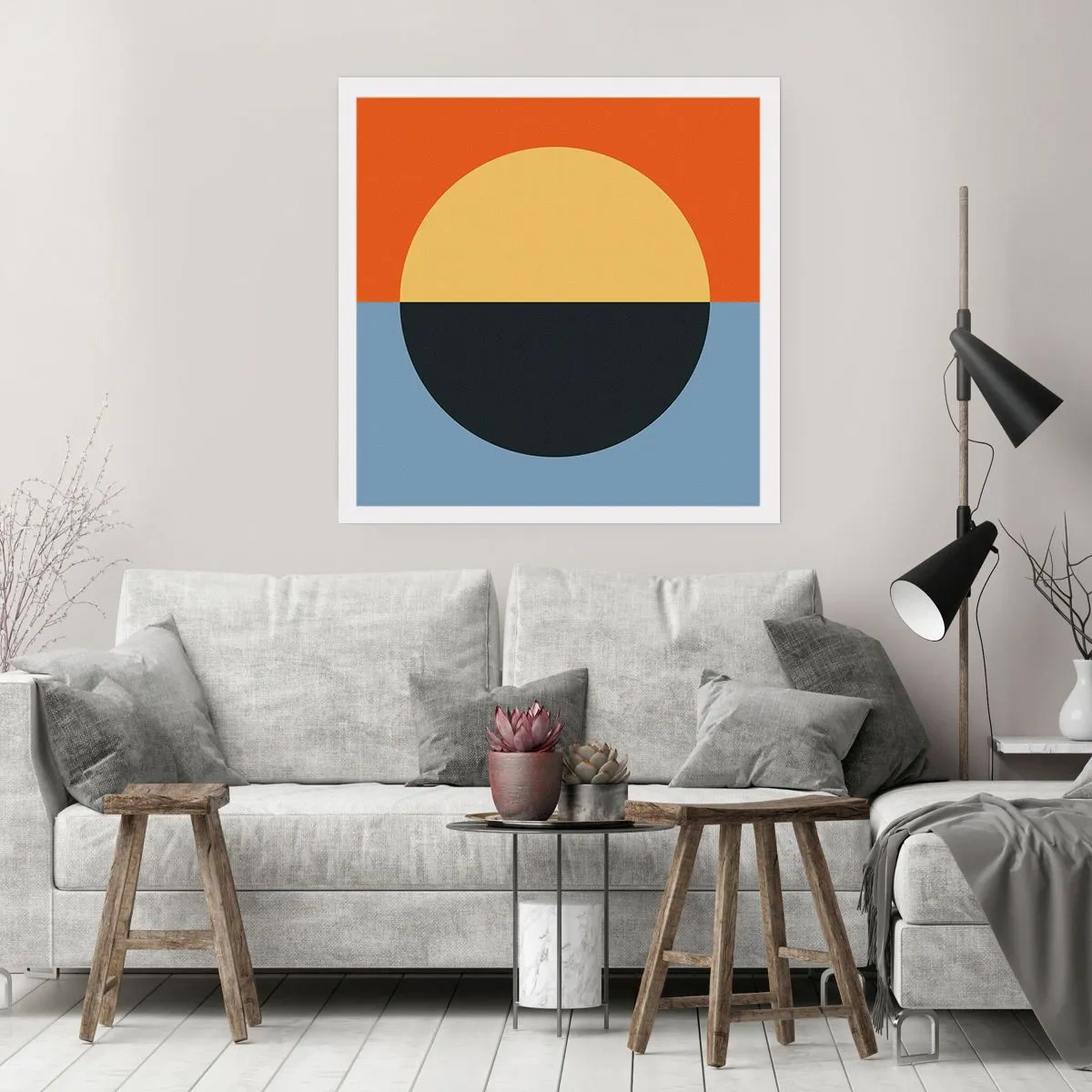 Pôster - Composição do calor e do frio - 40x40 cm