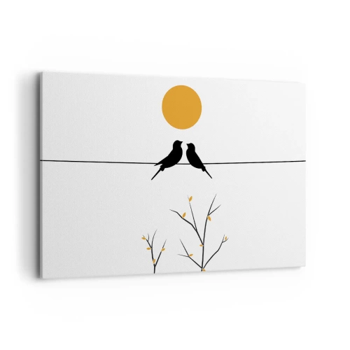 Quadro em tela - A noite dos rouxinóis - 120x80 cm