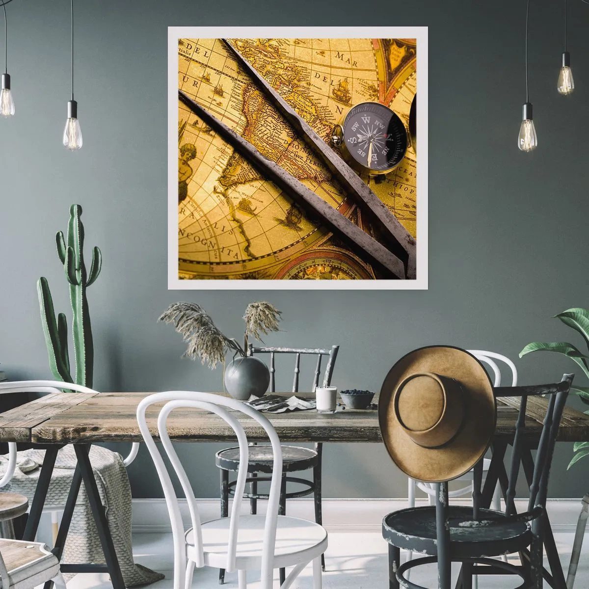 Pôster - Onde estão esses tesouros? - 60x60 cm