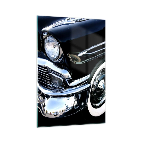 Quadro em vidro - Clássicos em prata, preto e branco - 70x100 cm