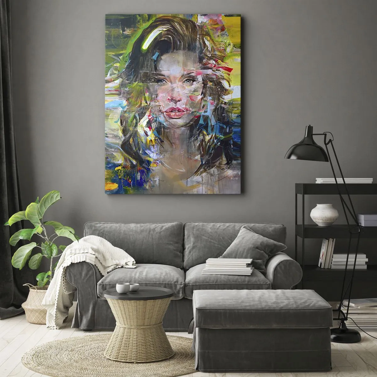 Quadro em tela - Atrás da cortina de ar - 70x100 cm