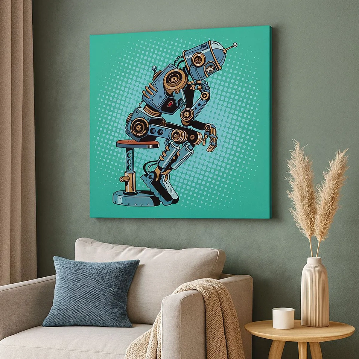 Quadro em tela - Sobre a essência do ser - 30x30 cm