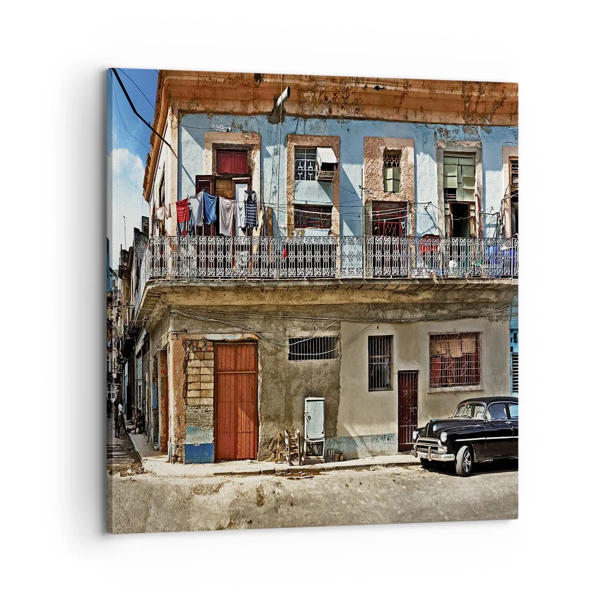 Quadro em tela - Vibrações de Havana - 60x60 cm