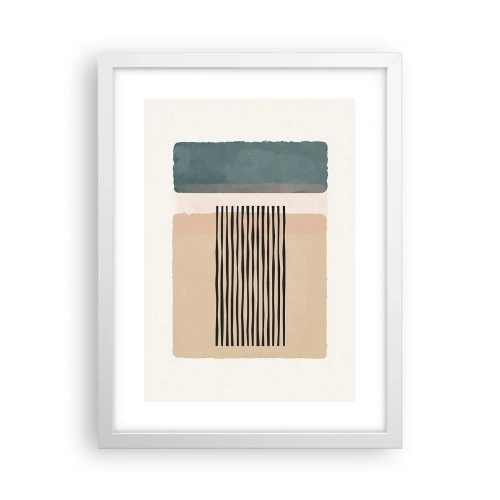 Pôster em moldura branca - Está tudo bem - 30x40 cm