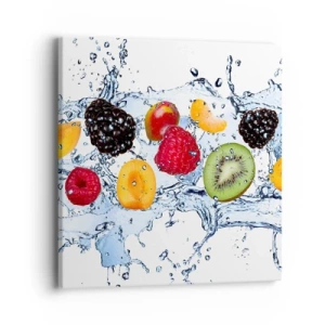 Quadro em tela - Divirta-se connosco - 40x40 cm