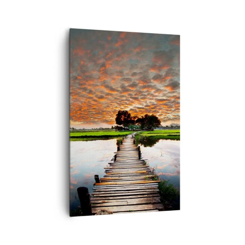 Quadro em tela - Abra os braços - respire - 80x120 cm