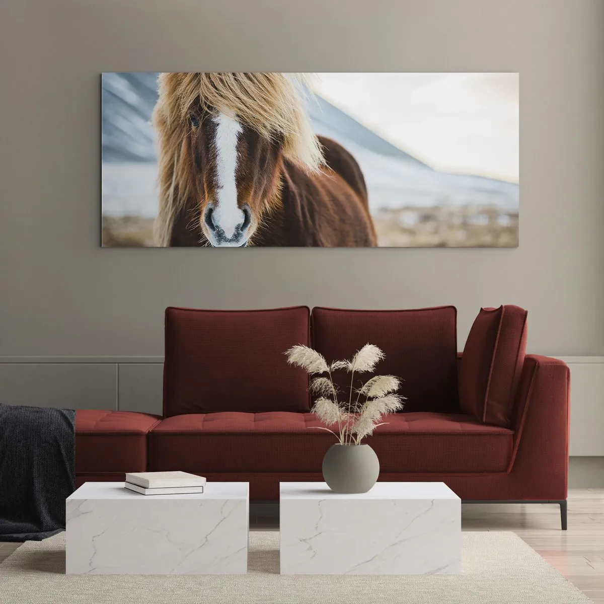 Quadro em vidro - Sentes a liberdade? - 100x40 cm