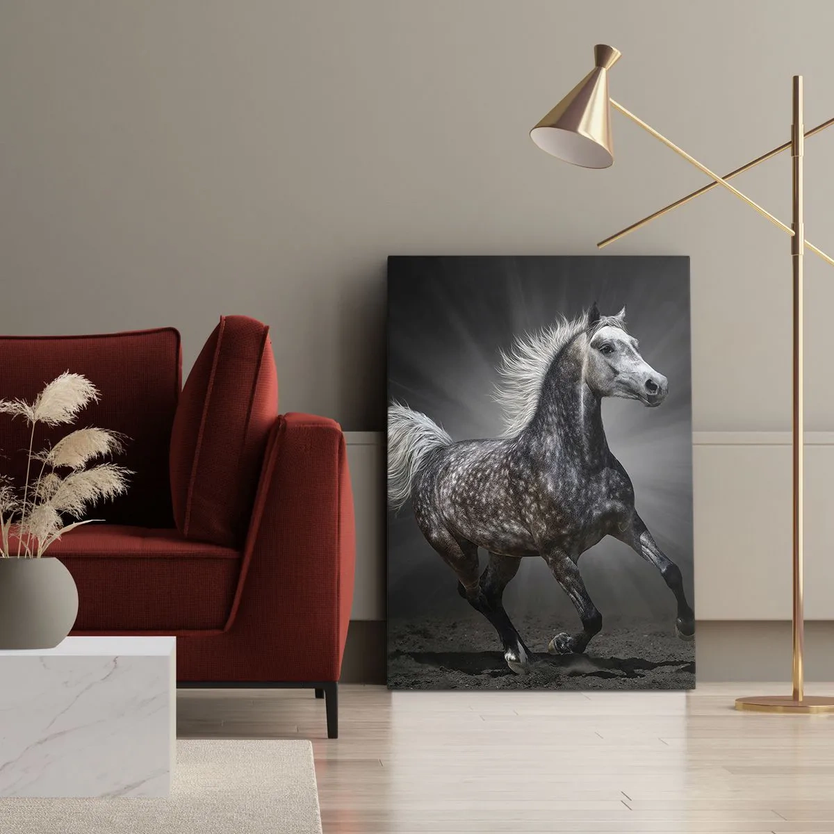 Quadro em tela - O cinza é lindo - 50x70 cm