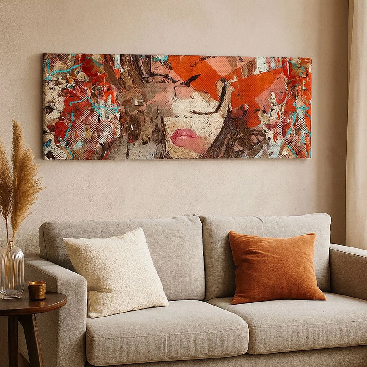 Quadro em tela - Ninguém realmente me conhece  - 100x40 cm