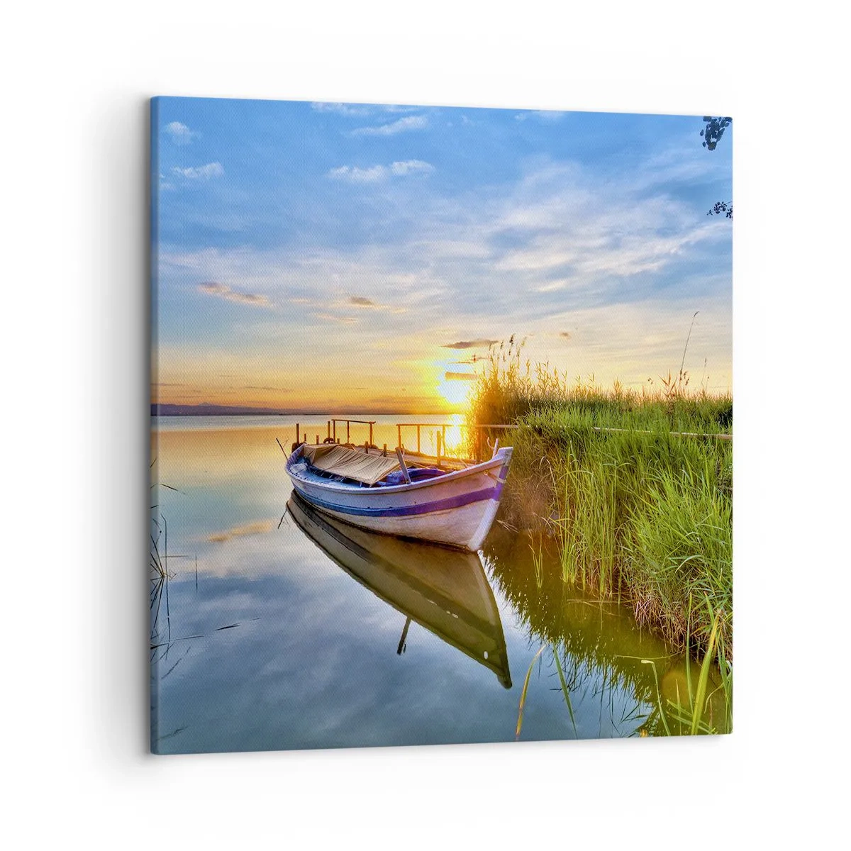 Quadro em tela - Enseada de sonhos realizados - 50x50 cm