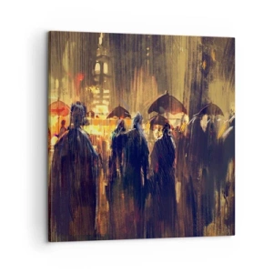 Quadro em tela - Os seguidores da chuva - 60x60 cm