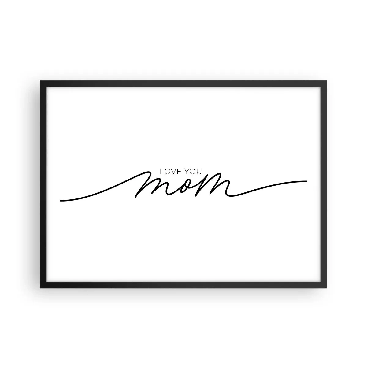 Pôster com moldura preta - Uma grande emoção - 70x50 cm