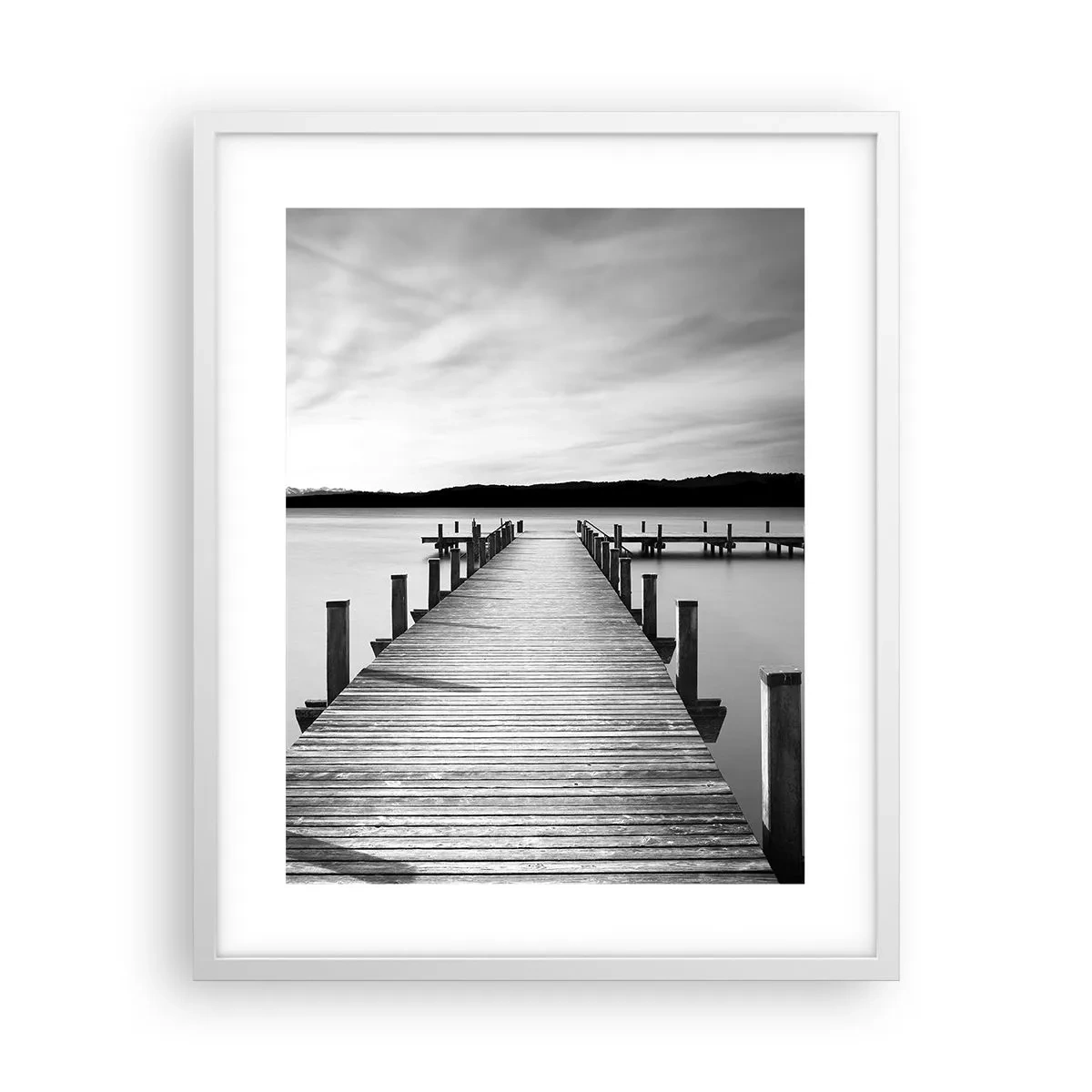 Pôster em moldura branca - A fonte da tranquilidade - 40x50 cm