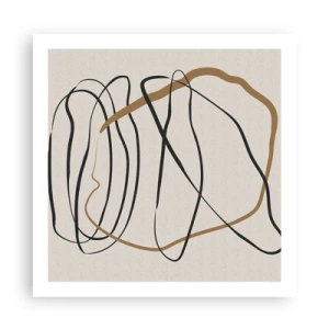 Pôster - Composição – dança em loop - 60x60 cm