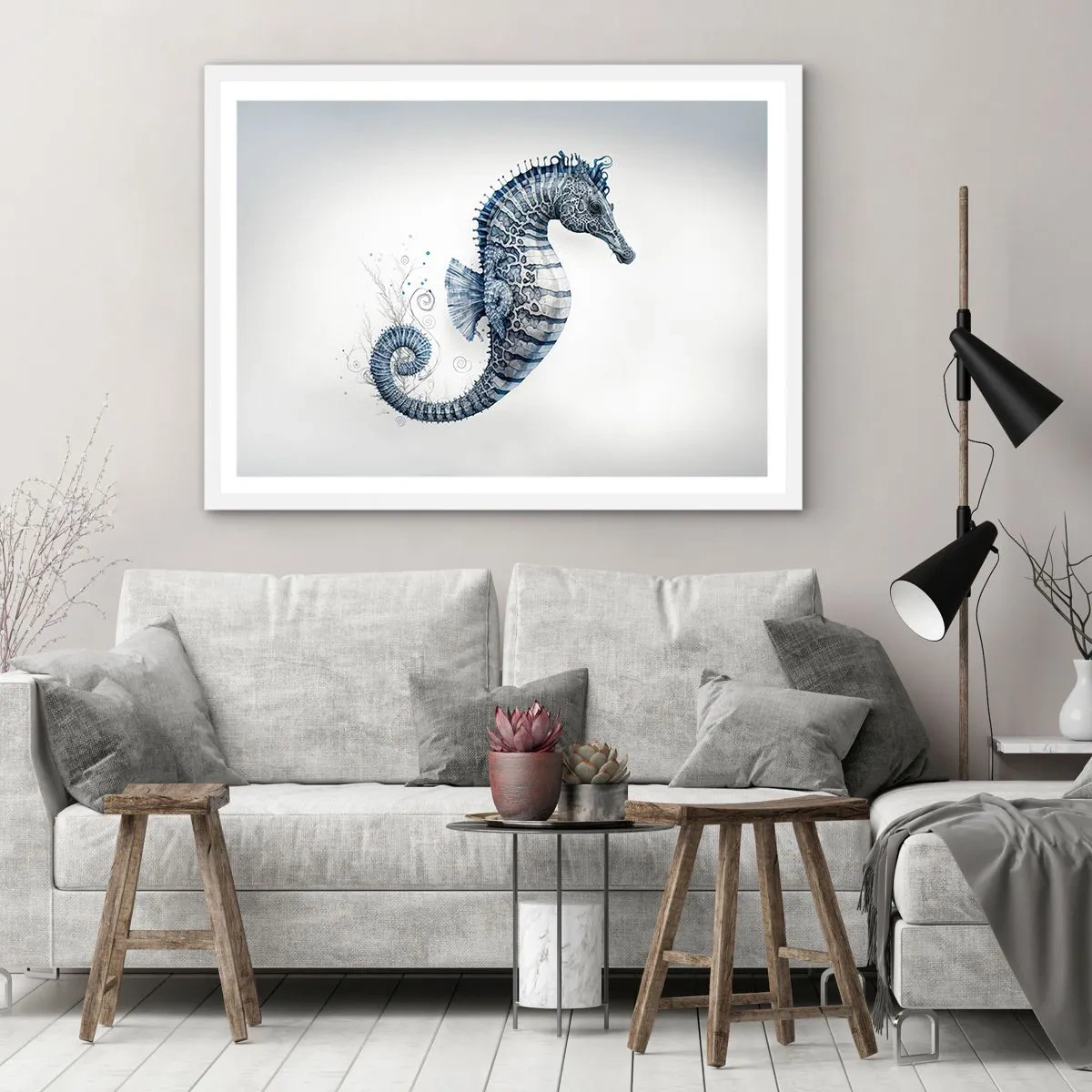 Pôster em moldura branca - Uma piada sutil da natureza - 91x61 cm