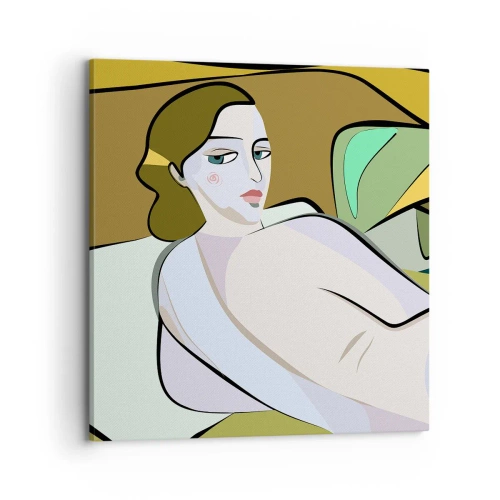 Quadro em tela - Retrato íntimo - 70x70 cm