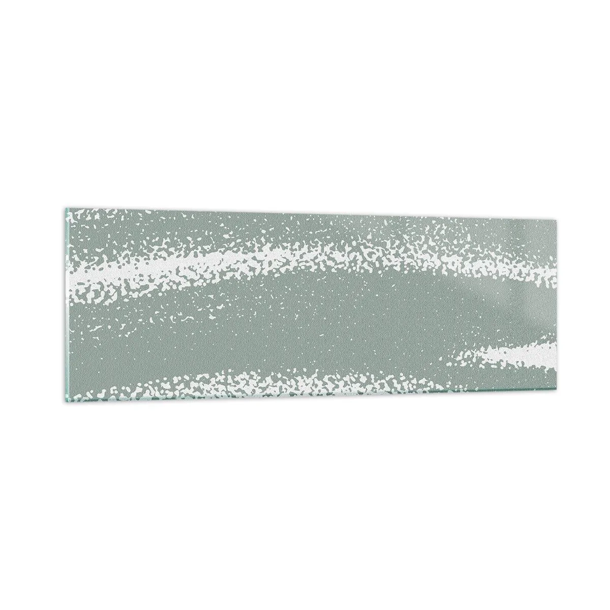 Quadro em vidro - Abstração em um clima de inverno - 90x30 cm