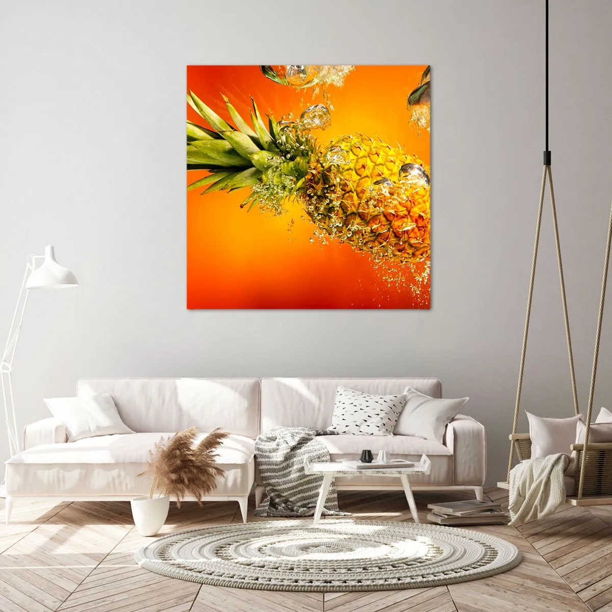 Quadro em tela - Frescor suculento tropical - 70x70 cm
