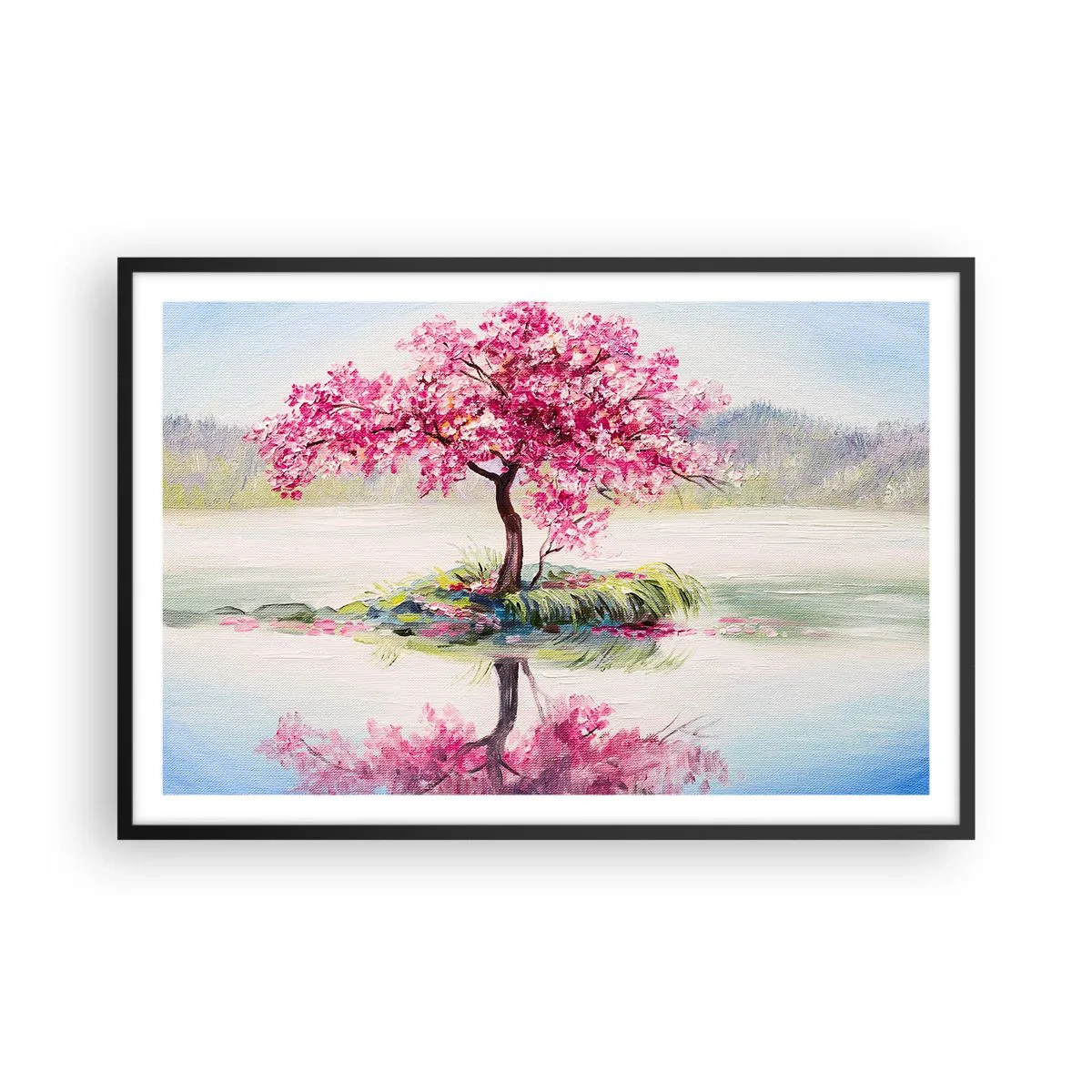 Pôster com moldura preta - A festa da Primavera - 91x61 cm