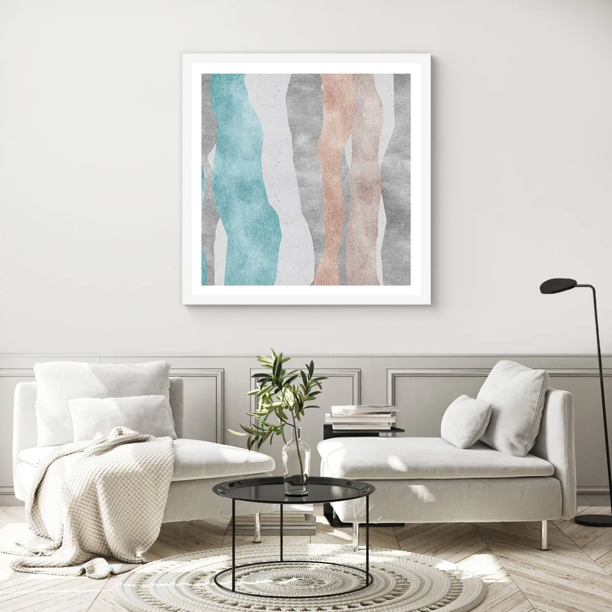 Pôster em moldura branca - Um estudo de proximidade - 50x50 cm