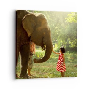 Quadro em tela - O poder da amizade - 30x30 cm