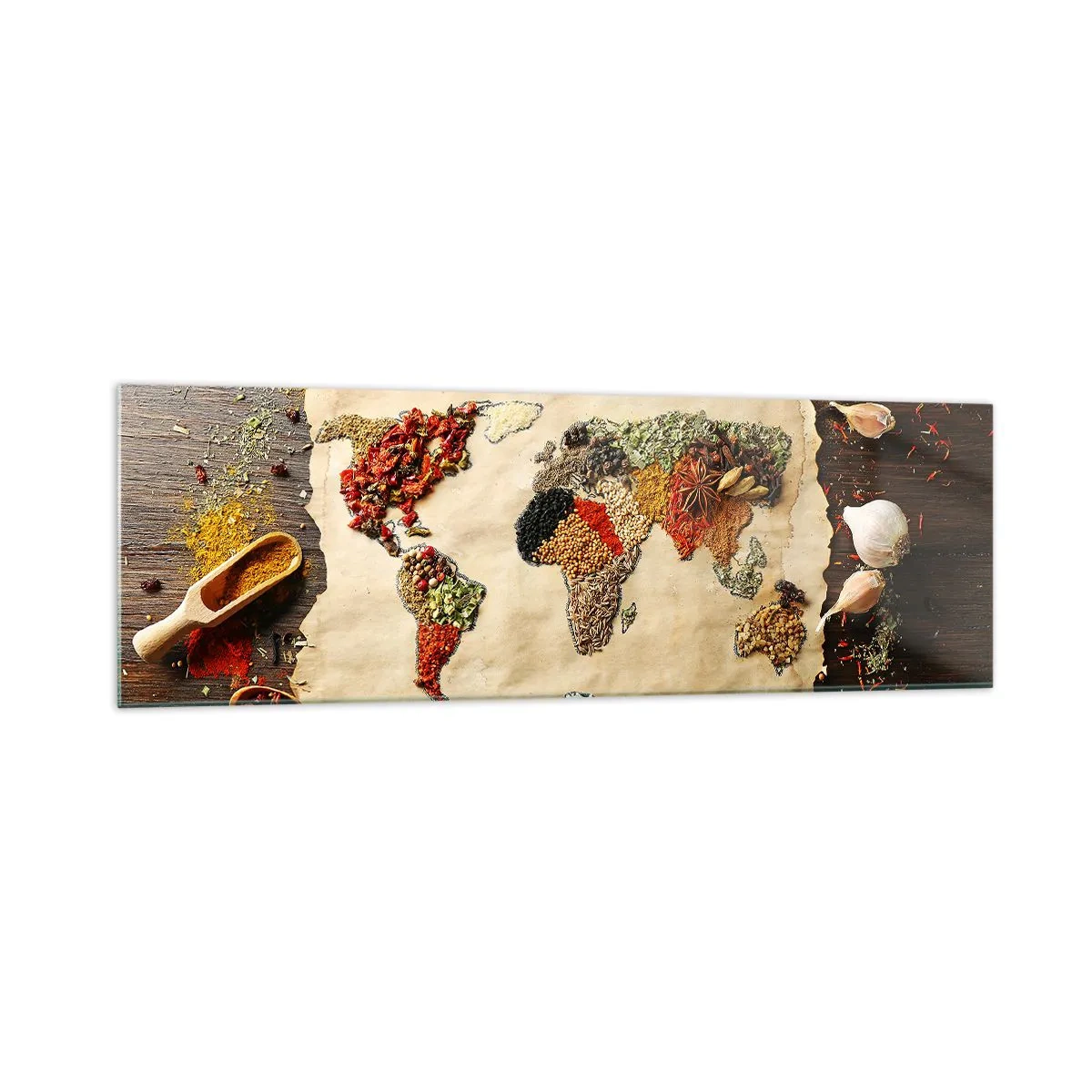 Quadro em vidro - Todos os gostos do mundo - 160x50 cm