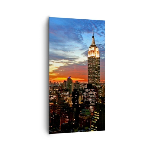 Quadro em tela - Noite Brilhante Americana - 65x120 cm