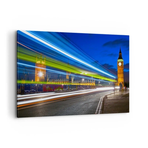 Quadro em tela - Sob o olhar atento do Big Ben - 120x80 cm