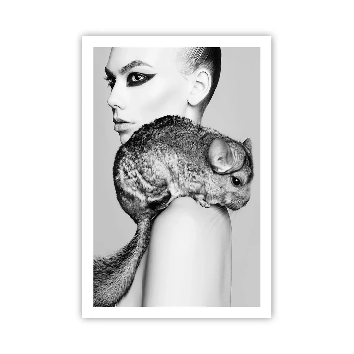 Pôster - A dama com a chinchila - 61x91 cm