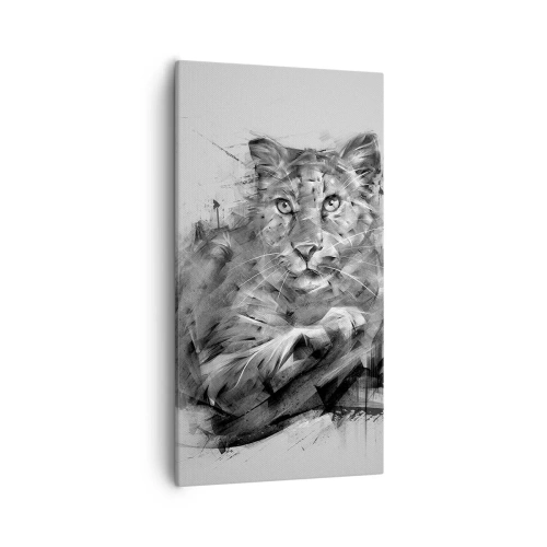 Quadro em tela - Sim, estou a ouvir atentamente - 55x100 cm