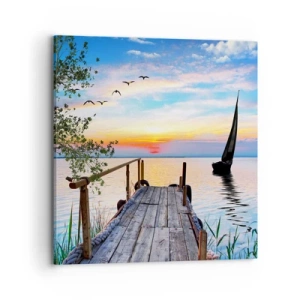 Quadro em tela - Boa noite - 70x70 cm