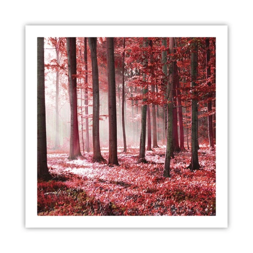 Pôster - O vermelho também é belo - 60x60 cm