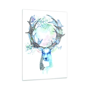 Quadro em vidro - A força e a delicadeza da natureza - 50x70 cm