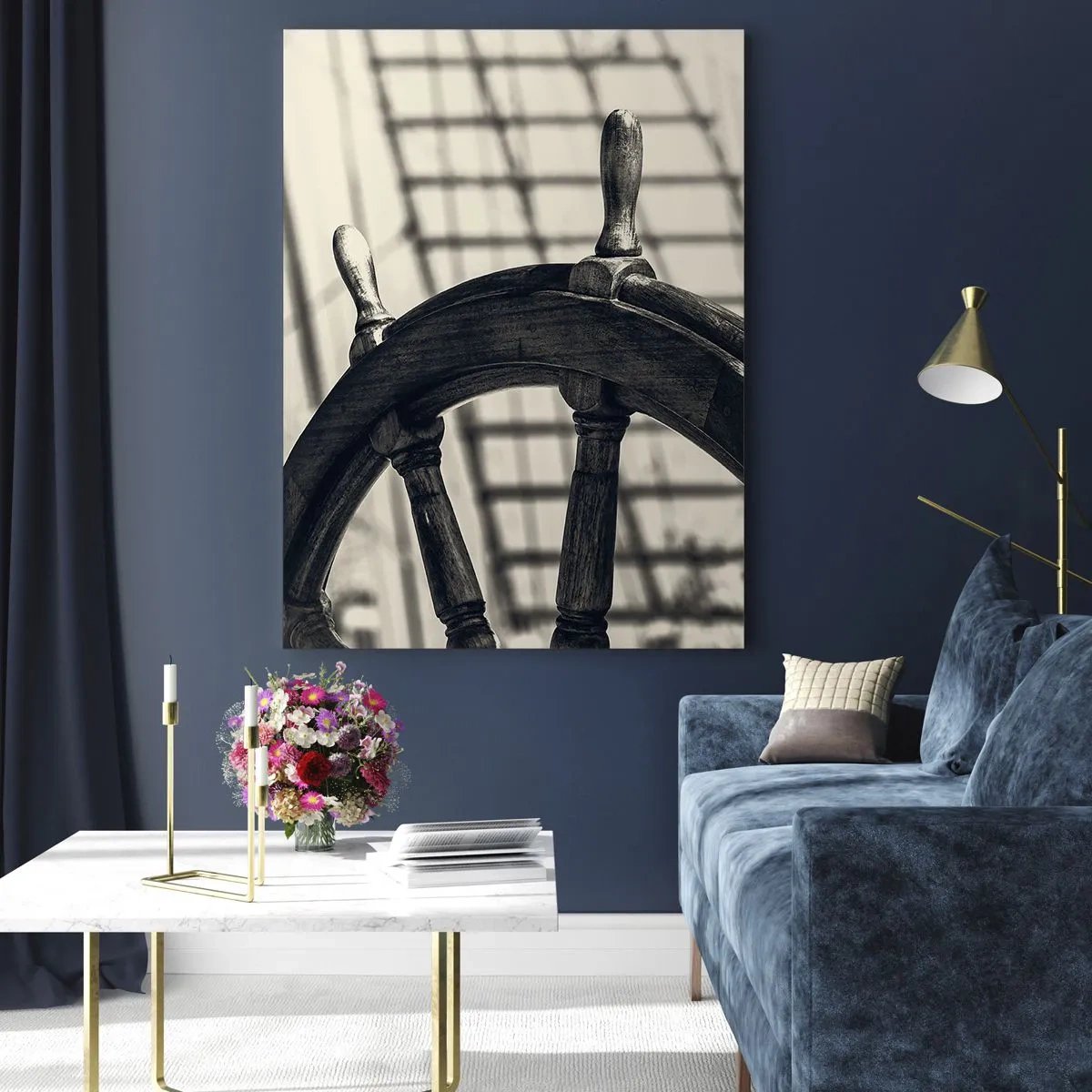 Quadro em vidro - Contos do mar - 80x120 cm