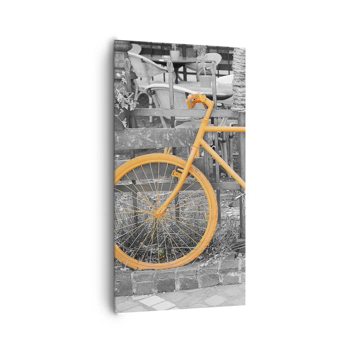 Quadro em tela - Vá, vou esperar aqui - 65x120 cm