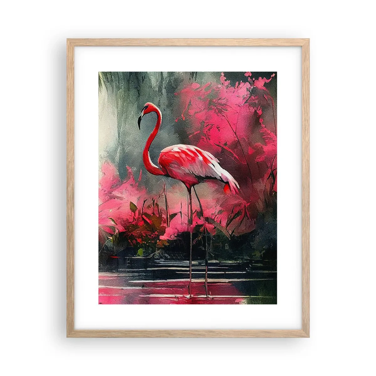 Pôster com moldura de carvalho claro - Uma lição de graça natural - 40x50 cm