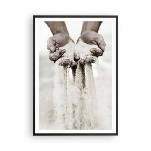 Pôster com moldura preta - Com estas mãos… - 70x100 cm