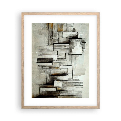 Pôster com moldura de carvalho claro - O poder da simplicidade - 40x50 cm