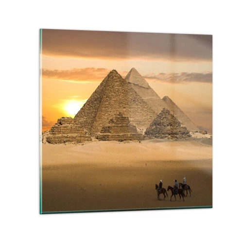 Quadro em vidro - Sem mudança durante milhares de anos - 50x50 cm