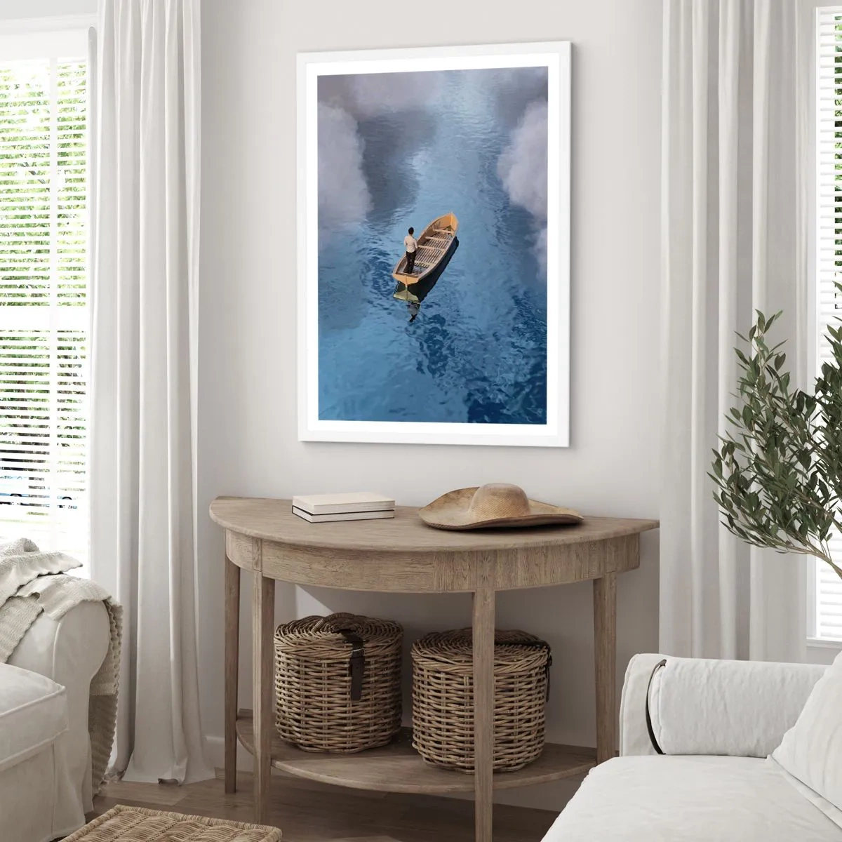 Pôster em moldura branca - Vida – jornada – desconhecido - 61x91 cm