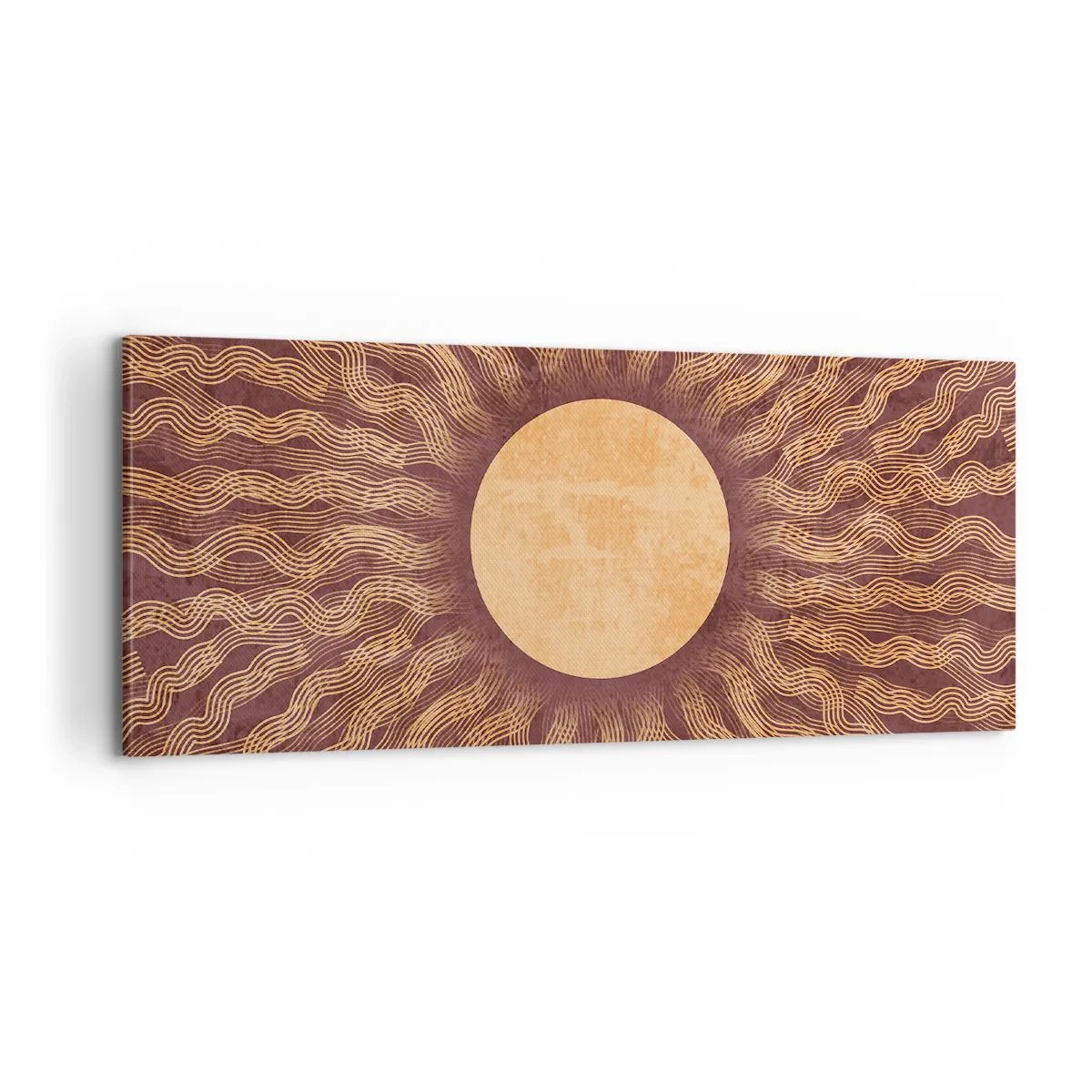 Quadro em tela - Ícone do sol - 100x40 cm