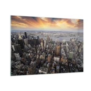 Quadro em vidro - O coração pulsante do nosso tempo - 100x70 cm