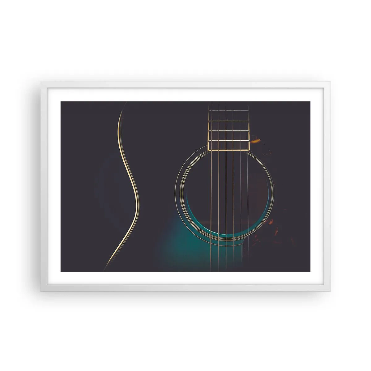 Pôster em moldura branca - Um momento antes de soar - 70x50 cm