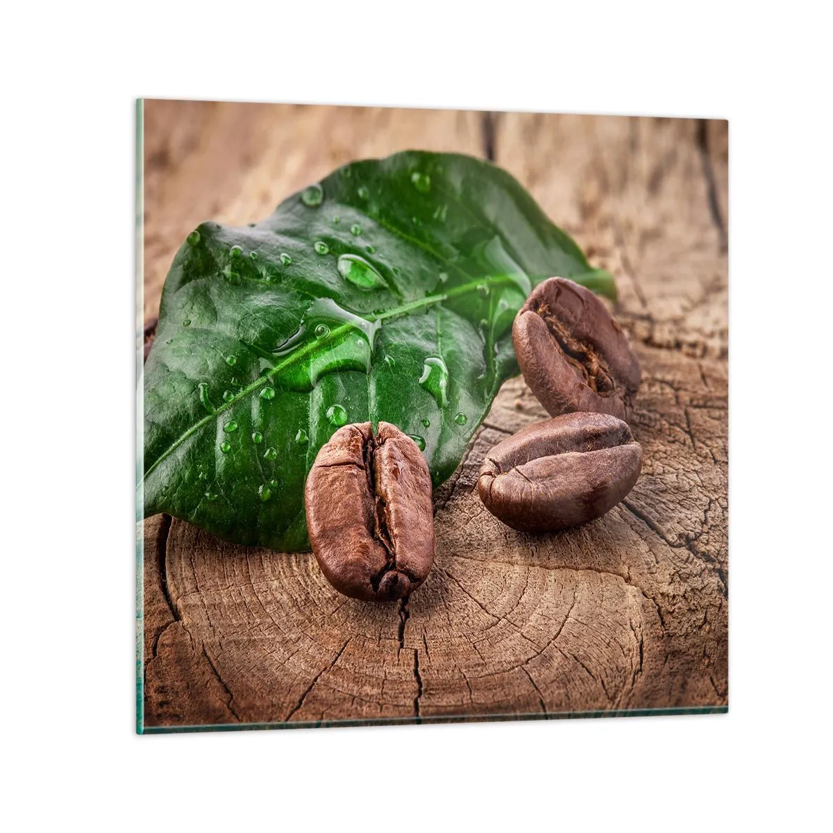 Quadro em vidro - Preto e verdadeiro - 30x30 cm