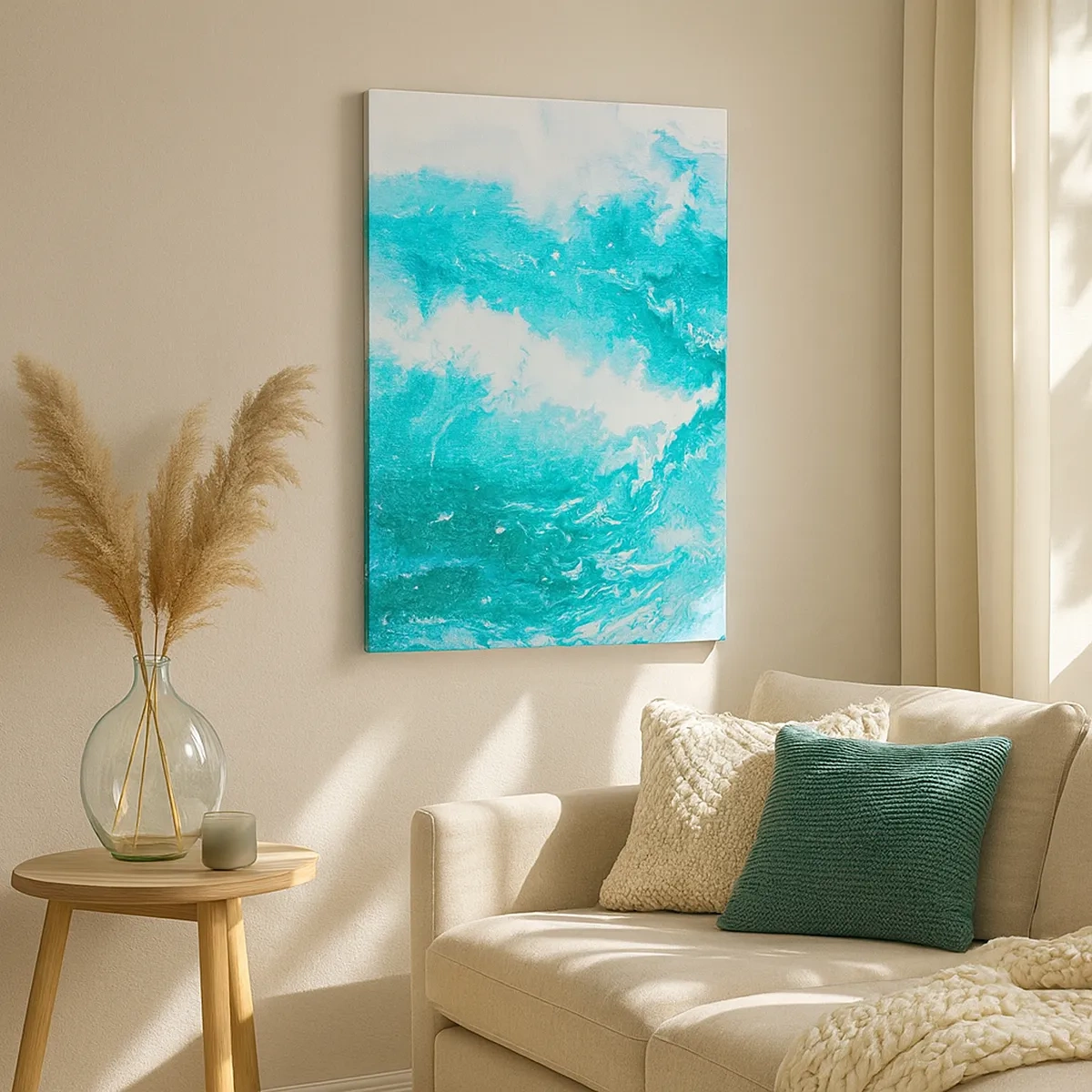 Quadro em tela - No núcleo da água - 50x70 cm