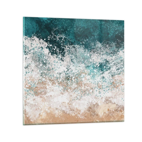 Quadro em vidro - Histórias do mar - 40x40 cm