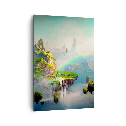 Quadro em tela - Meio do céu - as ilhas felizes - 50x70 cm